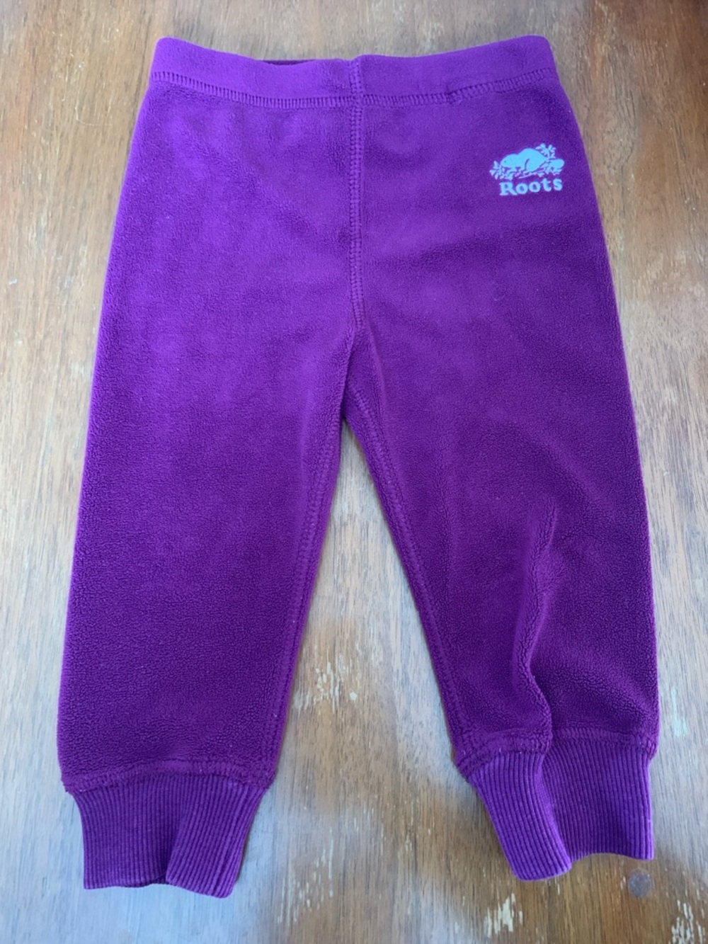 🫐3/$30 Roots Kids Fleece Joggers in Plum Purple size 12-18m